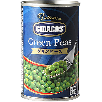 グリーンピース缶