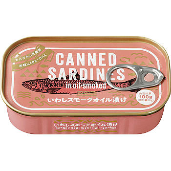 いわしスモークオイル漬け缶詰