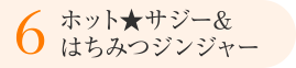 6.ホット★サジー＆はちみつジンジャー