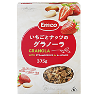 Emco Granola with Strawberries and Almonds