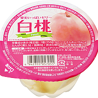 果実いっぱいゼリー(白桃)