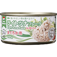 ライトツナフレーク缶(まぐろ水煮)185g