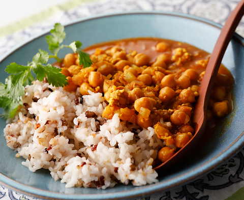 ひよこ豆と鶏ひき肉の絶品カレー