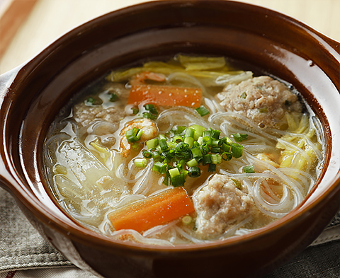 春雨と肉団子のスープ