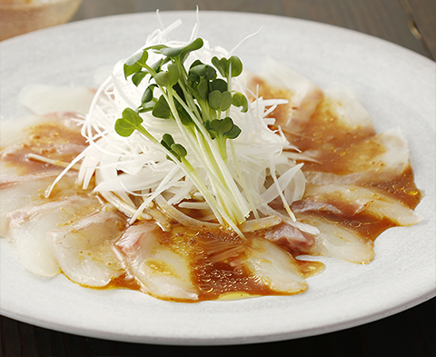 豚生姜焼きの素で♪しょうが風味のカルパッチョ