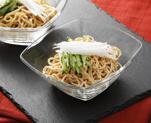 豆腐革麺の中華風前菜
