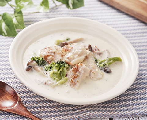 白身魚のクリーム煮